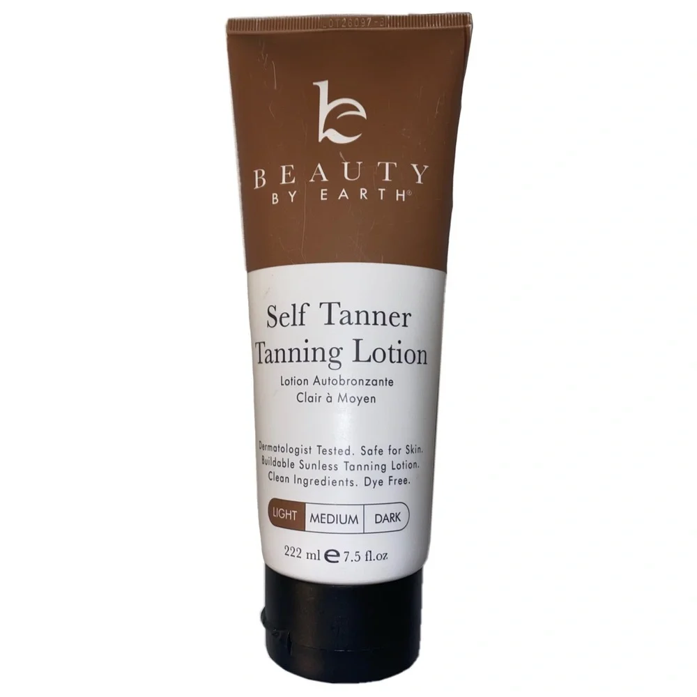 Beauty by Earth Self Tanner Tanning Lotion Light 7.5 fl oz EXP 4/2029